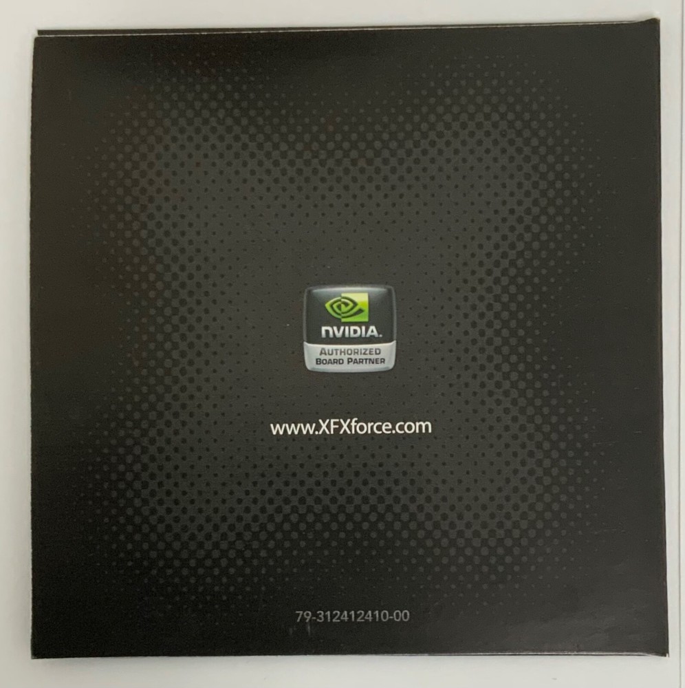 XFX Nvidia Graphics Card Driver Installation CD Version 178.24Y Software