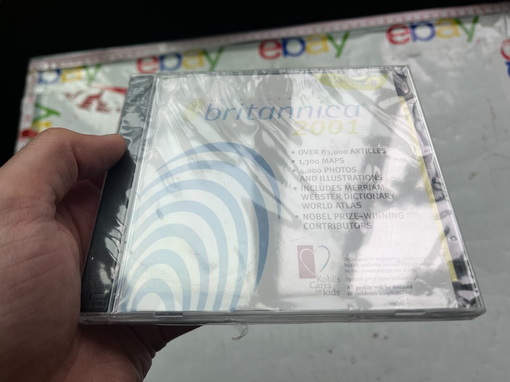 Encyclopedia Britannica 2001 Standard Edition CD Software Windows 95 98 2000 ME