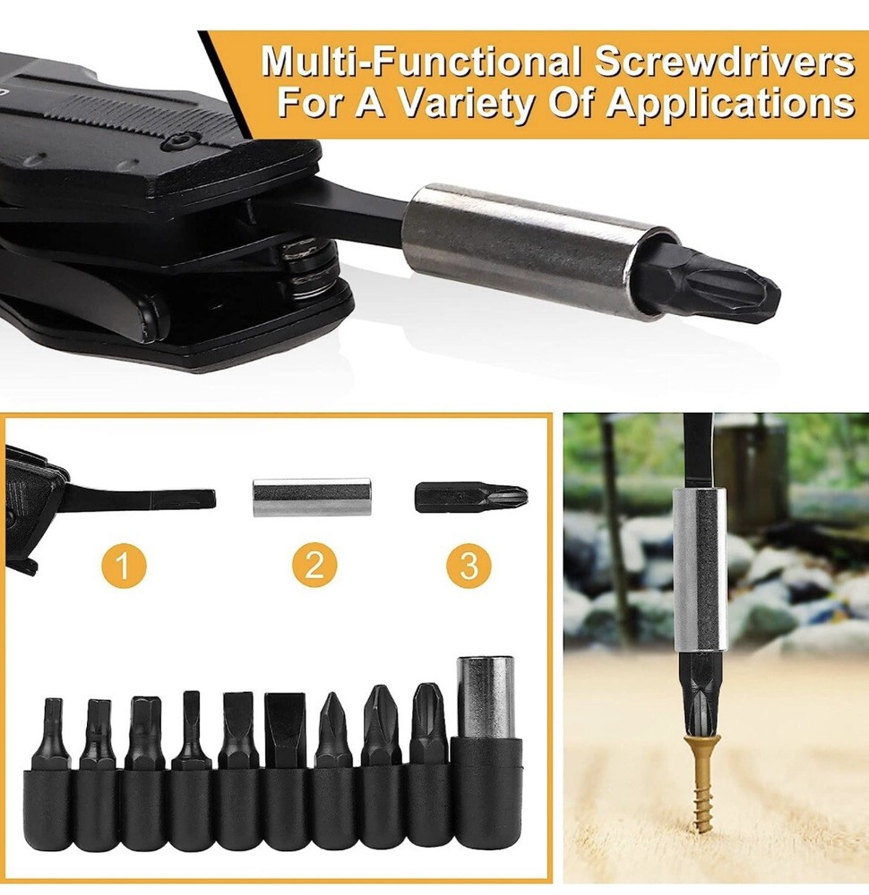 Best Dad Ever Multitool Pocket Knife - Black New