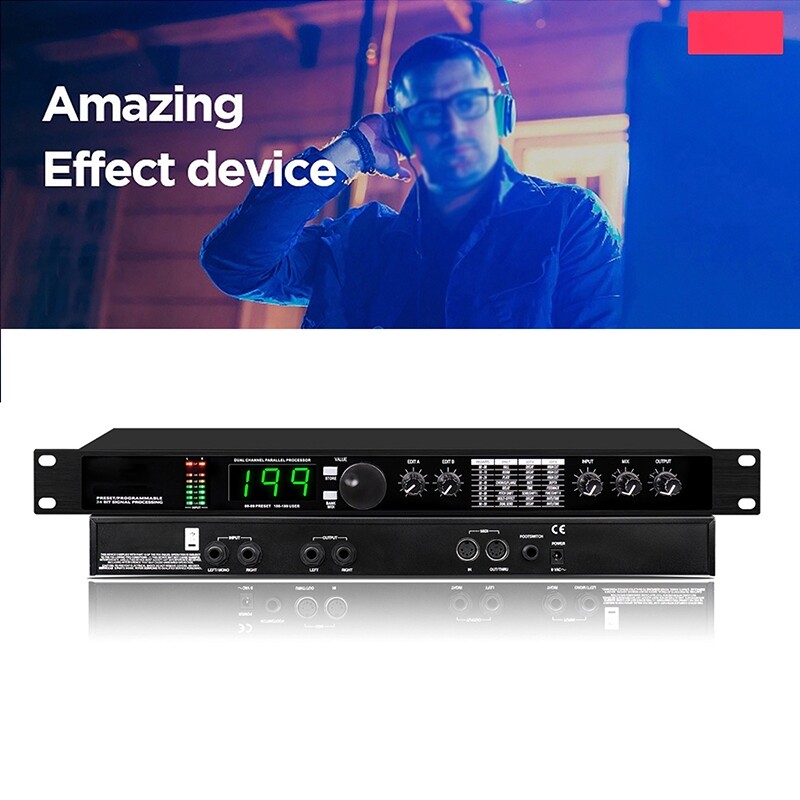 Professional Digital Reverb Multi Effect DSP Processor Audio Processor Equalizer