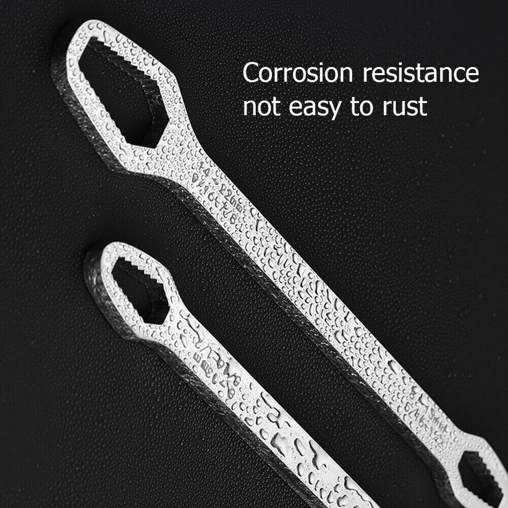 TWO 8-22mm Universal Torx Wrenches Self-tightening Adjustable Both Ends Tools