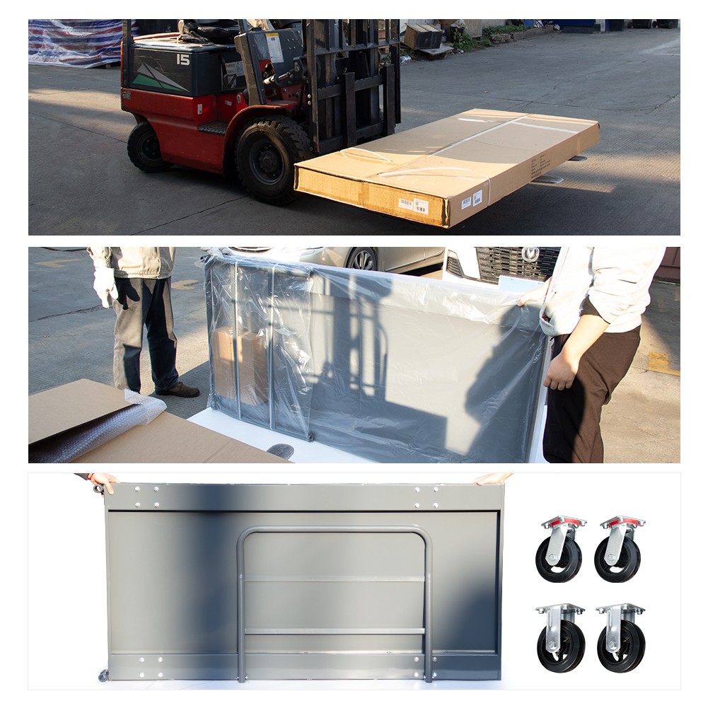 Heavy Duty Industrial Push Cart Steel Platform Truck 72" Lx 36" 2000lb Capacity