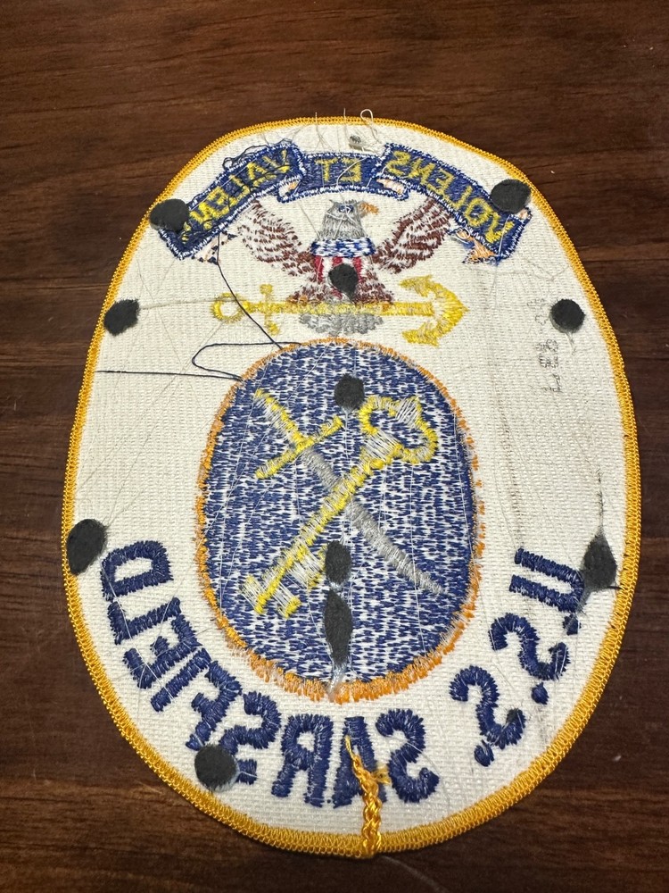 Vintage US Navy USS Sarsfield DD-837 Ship Patch