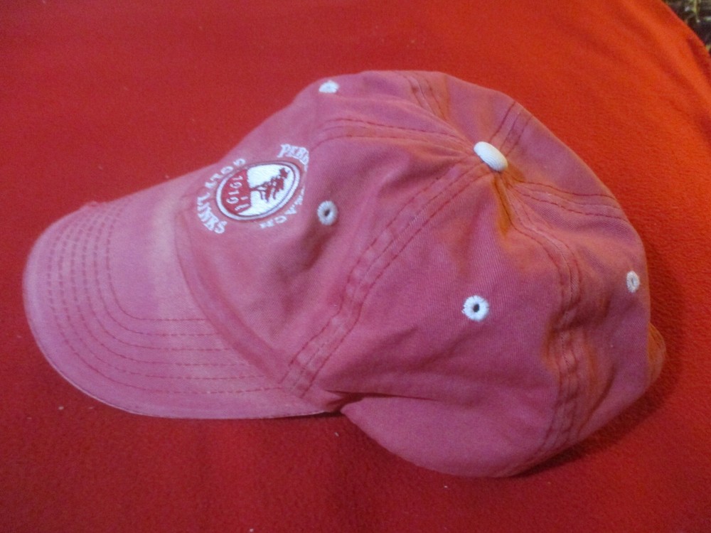 Pebble Beach Collection Golf Links Rose Color Adjustable Hat Cap