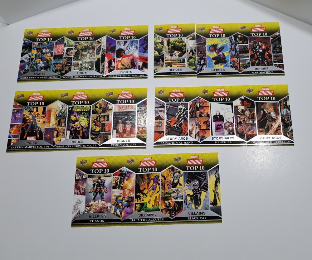 2016 Marvel Annual Insert Lot