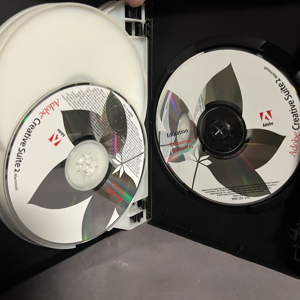 Adobe Creative Suite 2 Premium Macintosh (Mac) 6 CDs With Serial Number