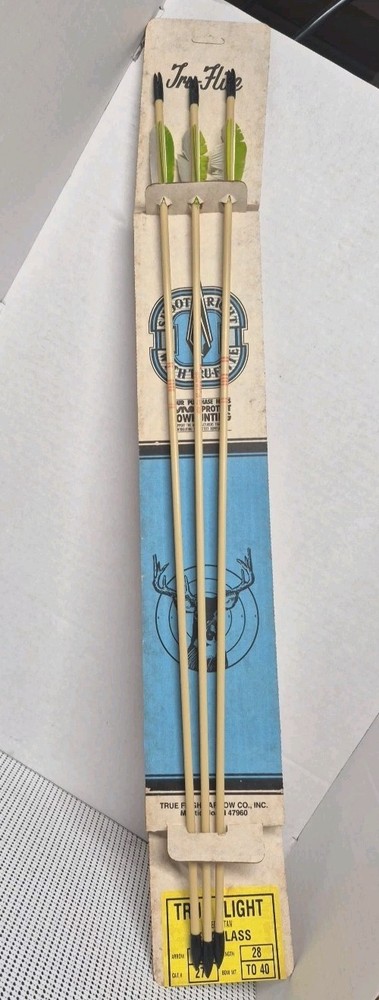 Vintage Tru-Flite True Flight Cedar Tan Cedaglass Arrow Set - See Notes
