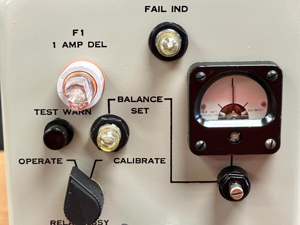 AIRCRAFT Test Set Indicator Control P/N 10106555