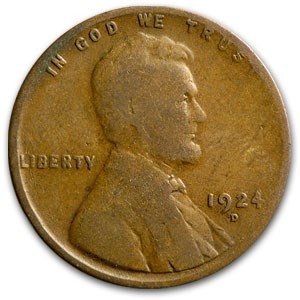 1924-D Wheat Cent (G)