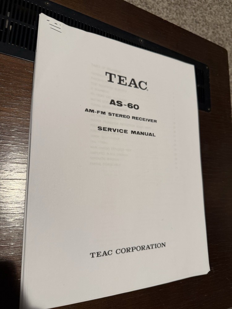 Teac AS-60 Stereo Receiver AS IS READ!!!