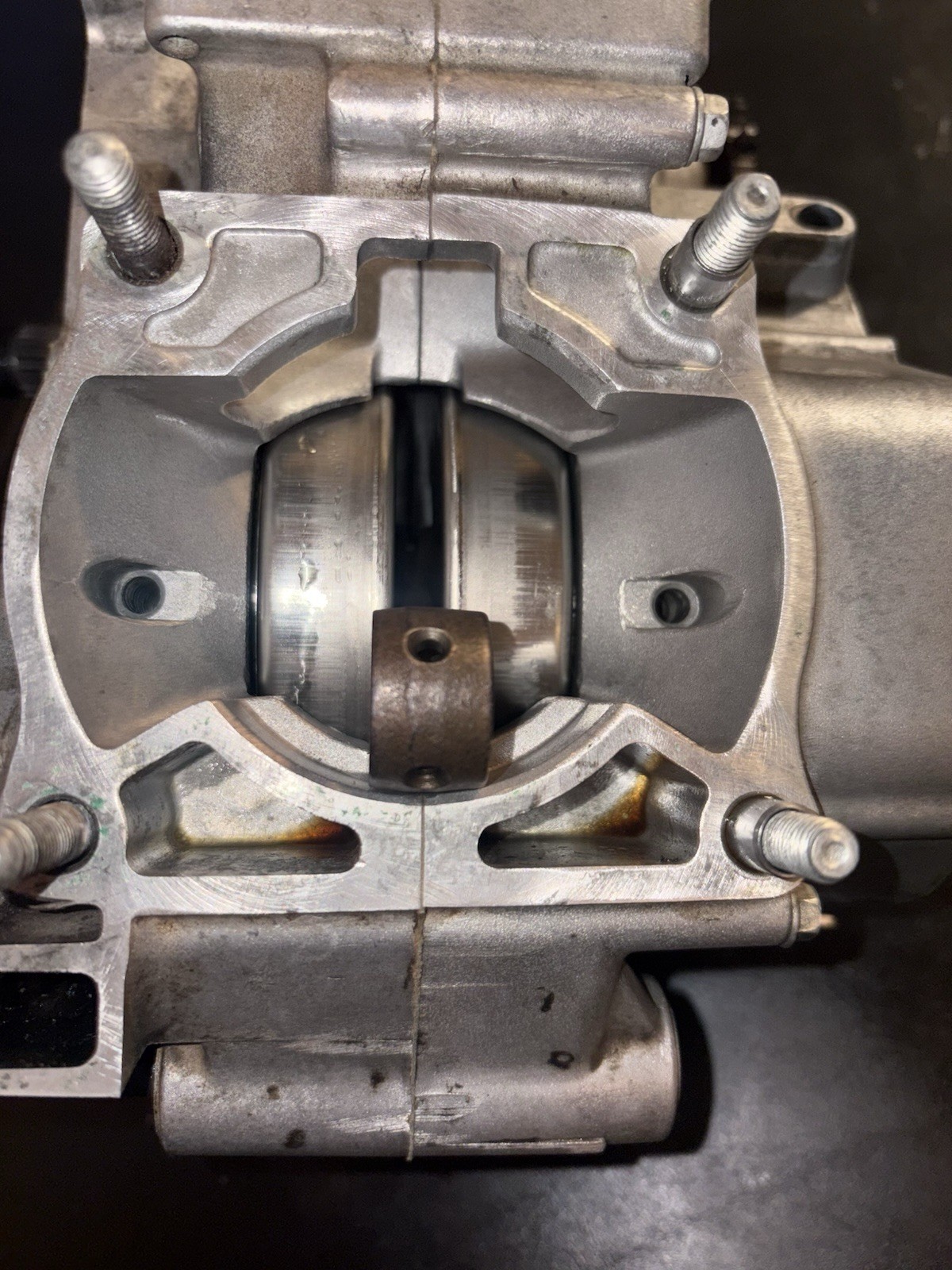 99-02 2002 CR125R CR125 OEM Engine Crankcase Crank Case Bottom End Transmission