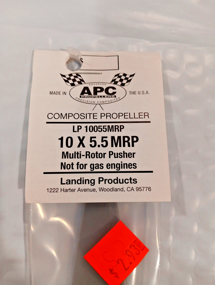 APC C-2 PROPELLER NEW! 10 x 5.5 MRP - Multi Rotor Pusher