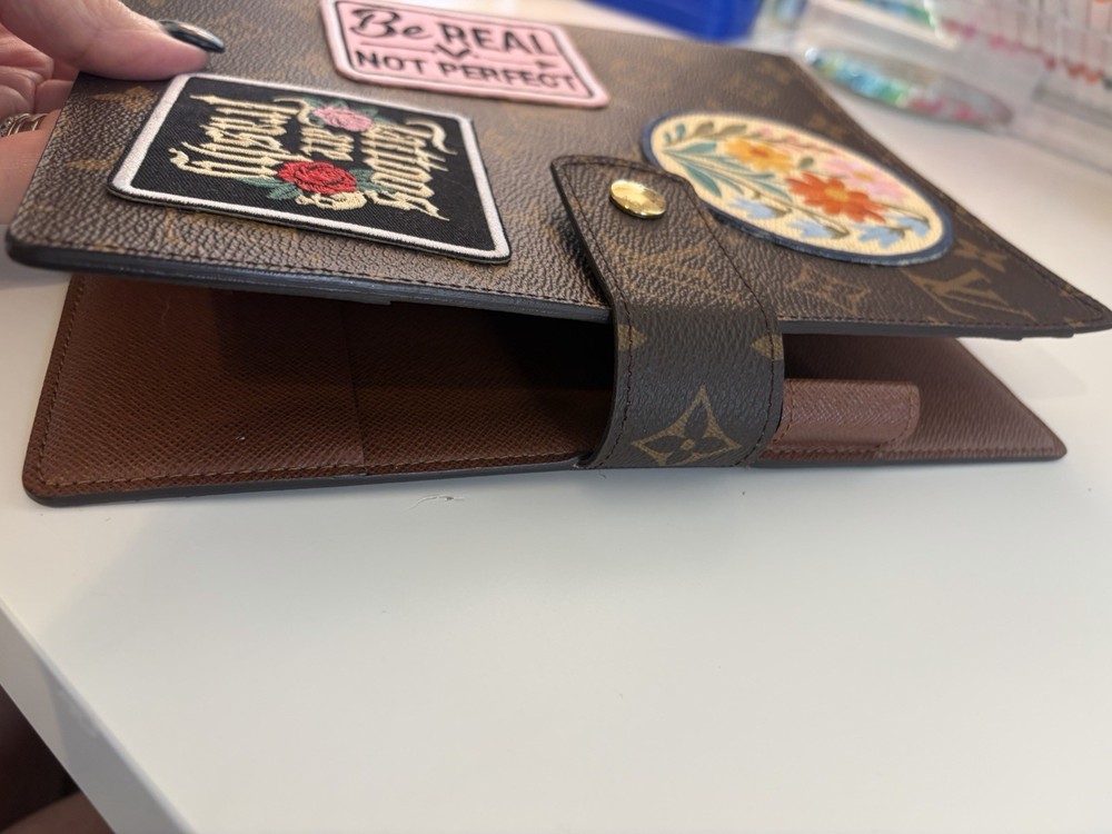 Authentic Louis Vuitton Large Ring Agenda Customized
