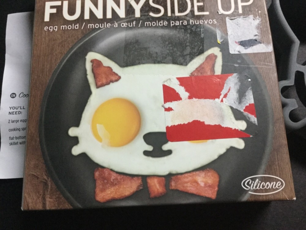 Genuine Fred Funny Side Up Cat Silicone Egg Mold