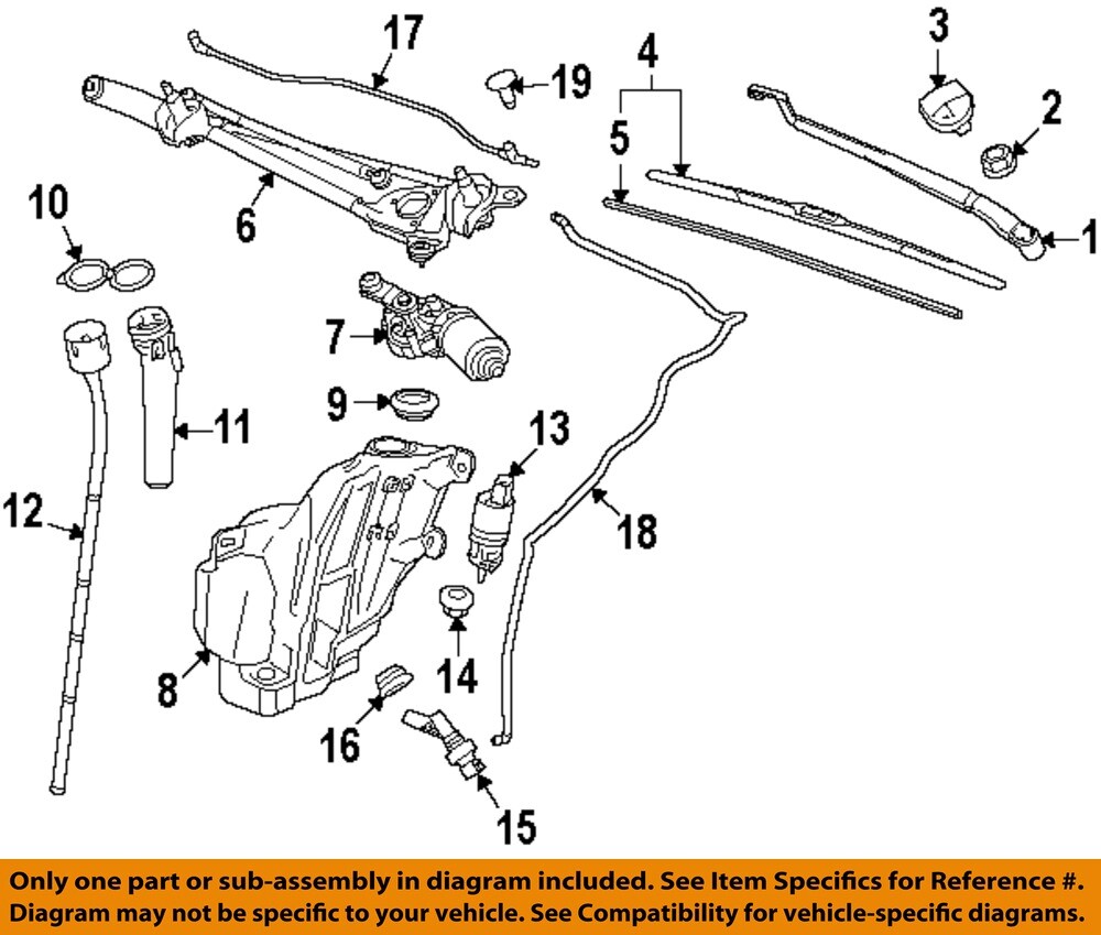 GM OEM Wiper Washer-Windshield-Fluid Level Sensor 13319533
