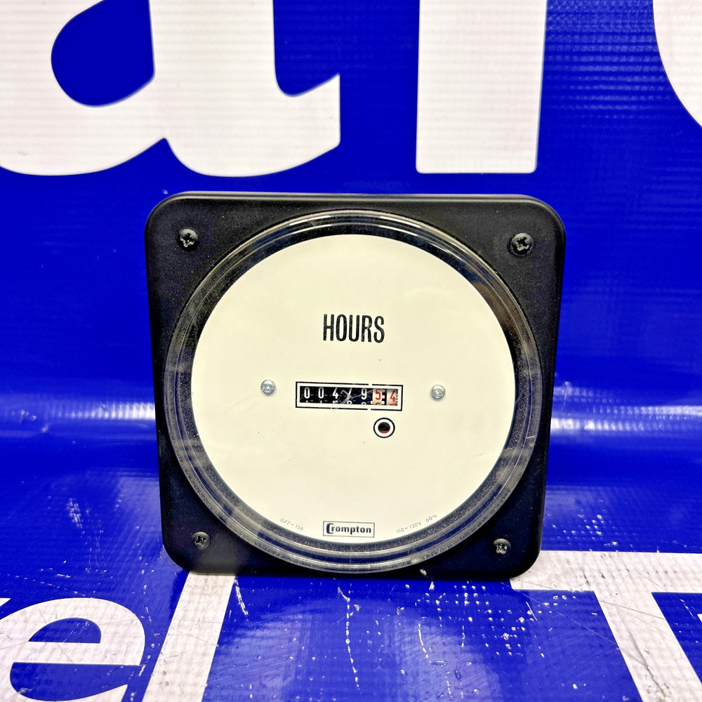 ABB Crompton Instruments 077-156A-PNZH 110V Panel Meter Hours Switchboard 🟦