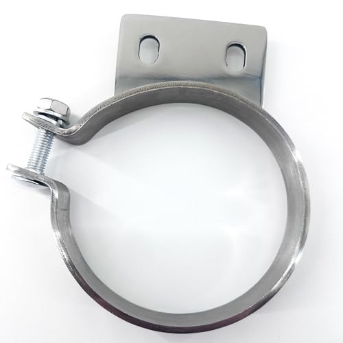 5" Chorme Mount Bracket Clamp for Peterbilt Exhaust Stack 379 359 1987-1993