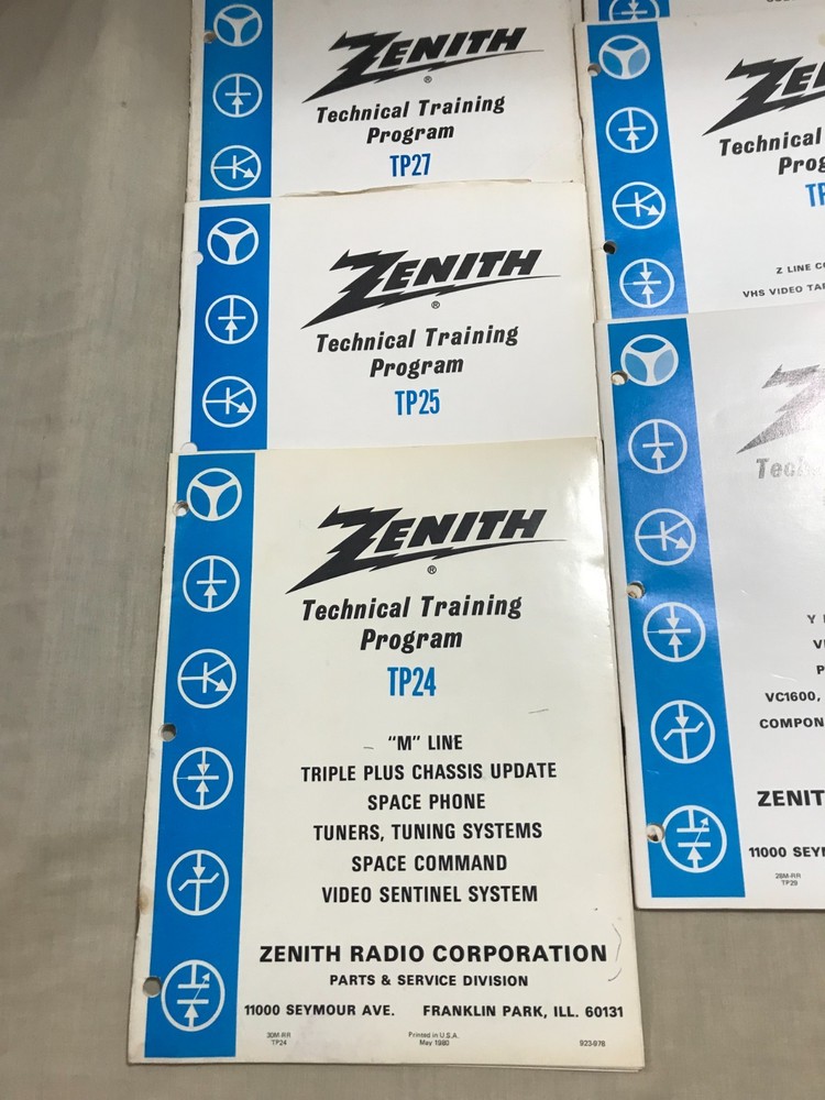 Zenith Technical Training Program Various TP Numbers Choice $6.99 Each