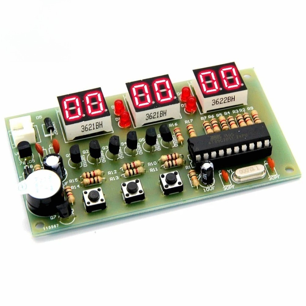12V Electronic Clock Kit for DIY For Alarm Stopwatch Counter Timer Use