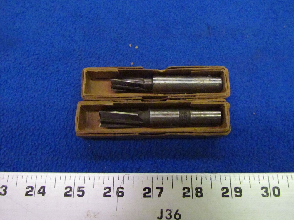 (2) NEW 1/2" Diameter  5" Length  B&S Taper End Mills        A-0260-1