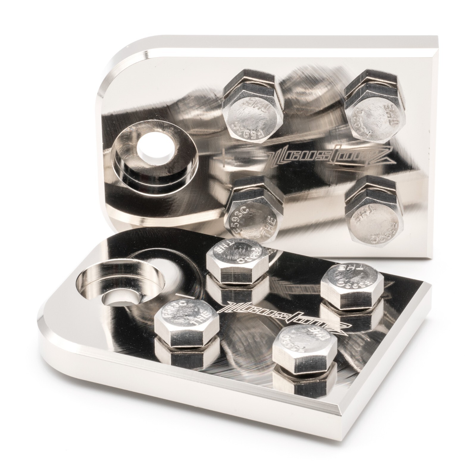 Pair ILL Customz 4 Spot Flat Lug Style Battery Terminal Blocks BOLT USE ONLY