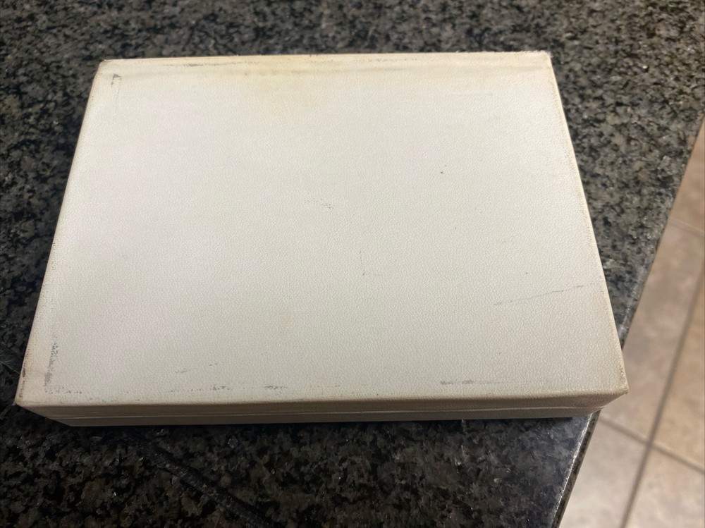 White Disney Sterling Silver Empty Box Metallic Silver Design