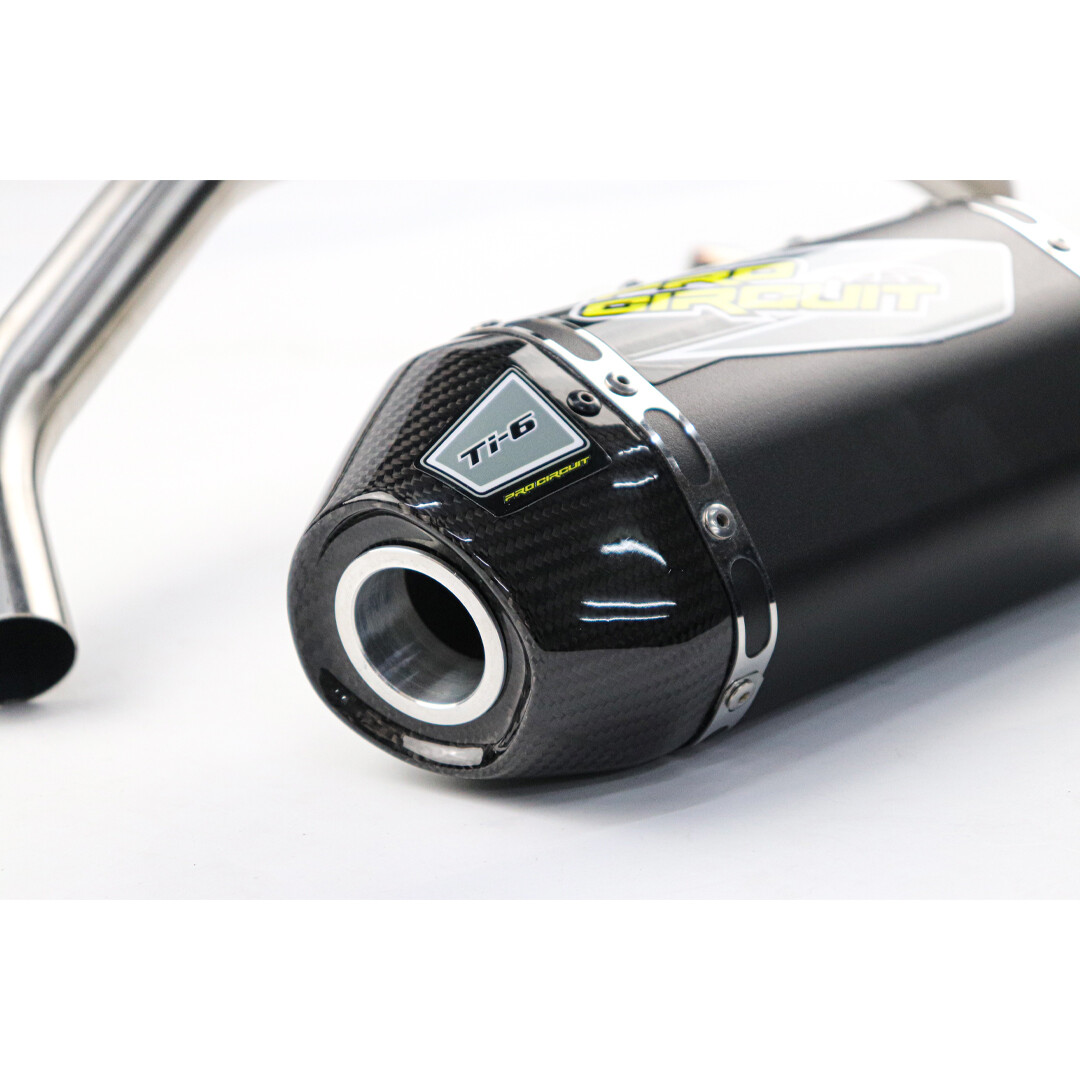 PIPE EXHAUST MUFFLER RACING CARBON FULL SYSTEM BLACK KAWASAKI KLX110 KLX110L