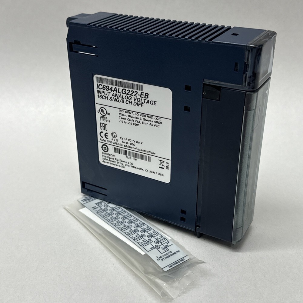 EMERSON GE FANUC IC694ALG222-EB Analog Voltage Input Module RX3i IC694ALG222
