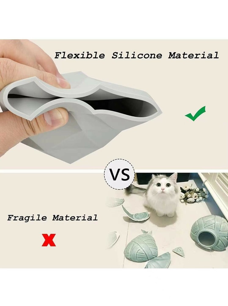 Creative Design Silicone Pen and Pencil Holder (Grey)