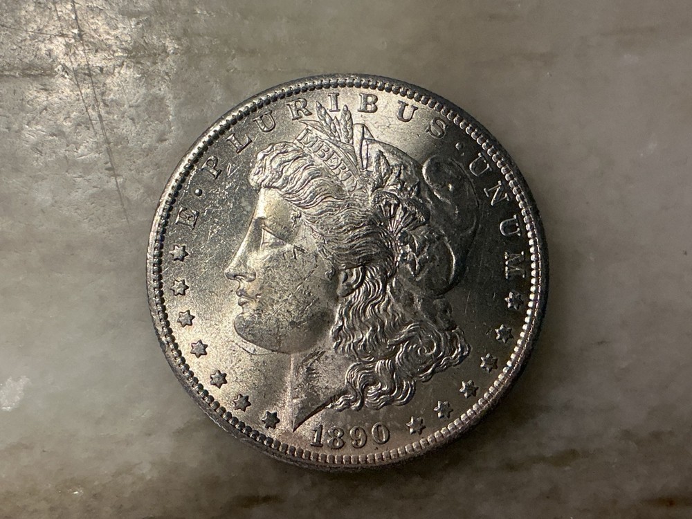 1890-S Silver Morgan Dollar BU