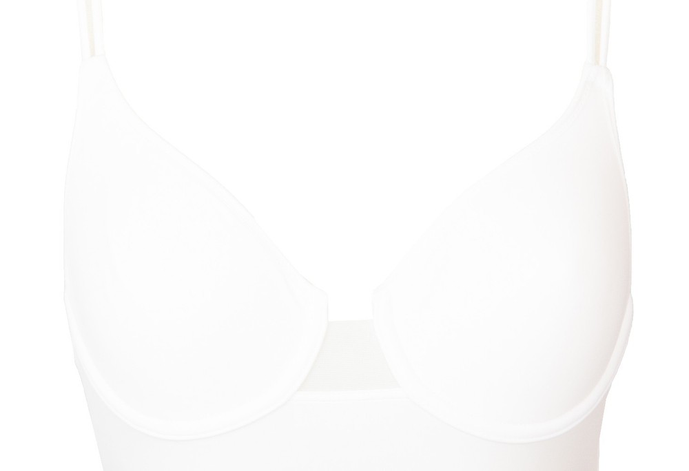 Lovable women's bodysuit with lined cup and elasticated underwire without seams