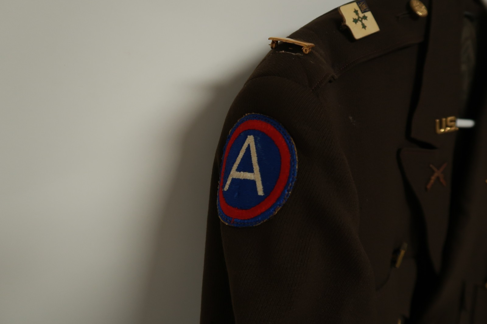 World War II Era Officer's Jacket Coat Army Infantry Service Ribbons Tunic