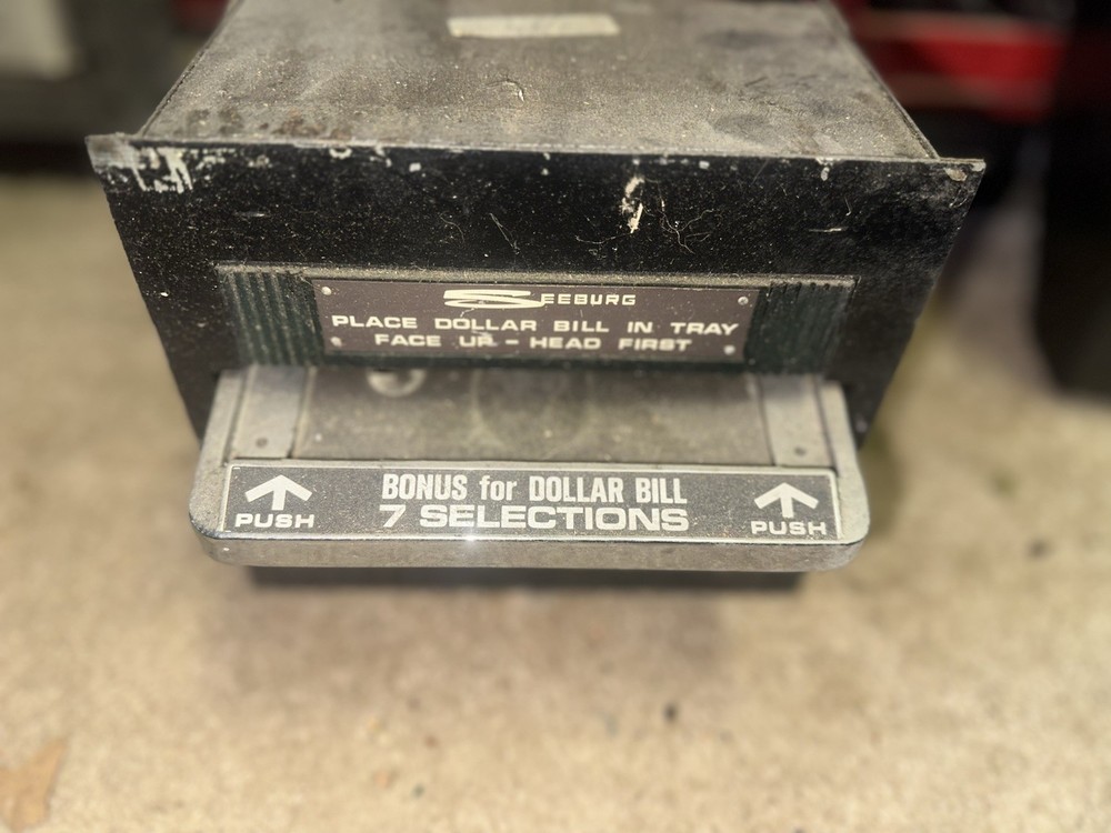 Original Seeburg Jukebox Dollar Bill Acceptor.