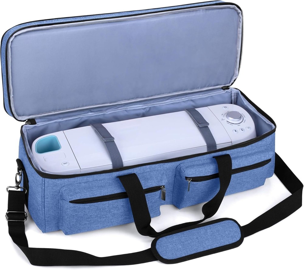 Blue Double-Layer Bag for Cricut Explore & Maker - Portable & Functional