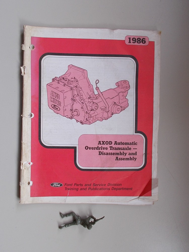 1986 Ford AXOD Automatic Overdrive Transaxle Training Guide Book Manual