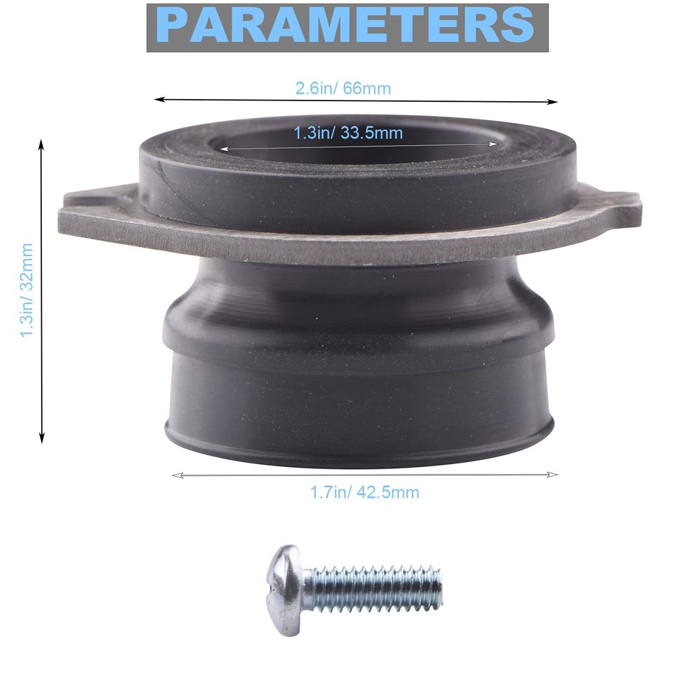 2 Pack Flex Coupler 75499 Garbage Disposal Replacement 0.5 inches, 2 PACK