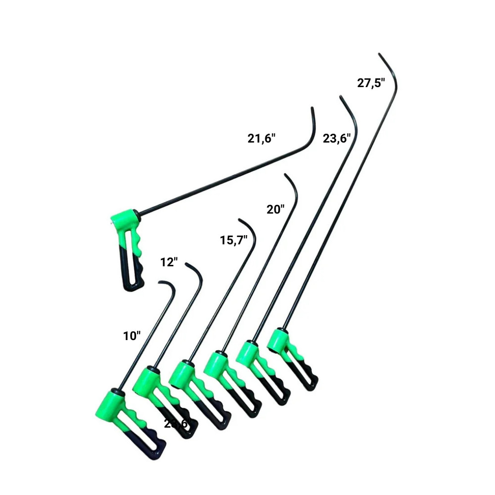 TrAuto PDR Tools 7 Piece Moon Rod Set 360° Degree