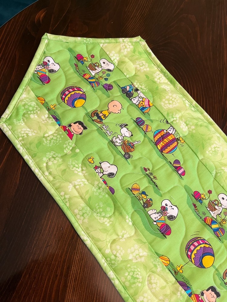 Handcrafted-Quilted Table Runner - It's a Charl Brown Easter - NEW 2026