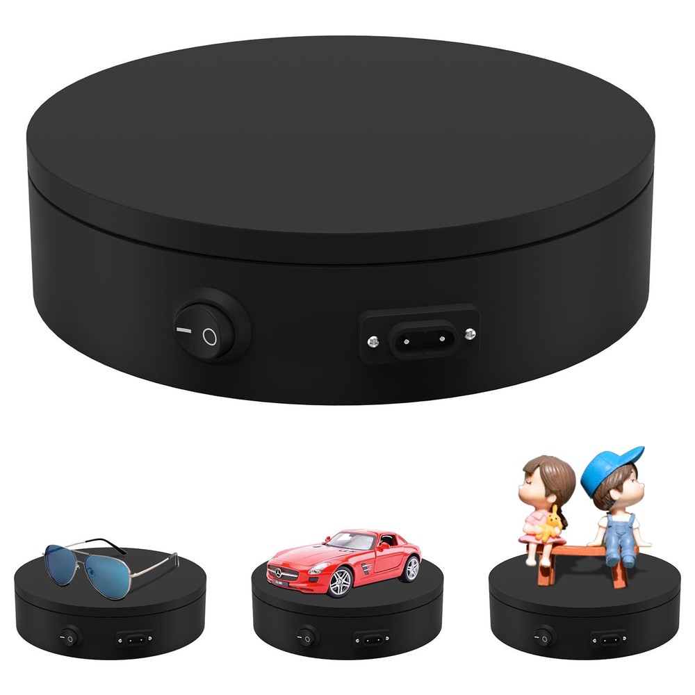 Motorized Photography Turntable, Automatic Revolving Platform Perfect for 360.