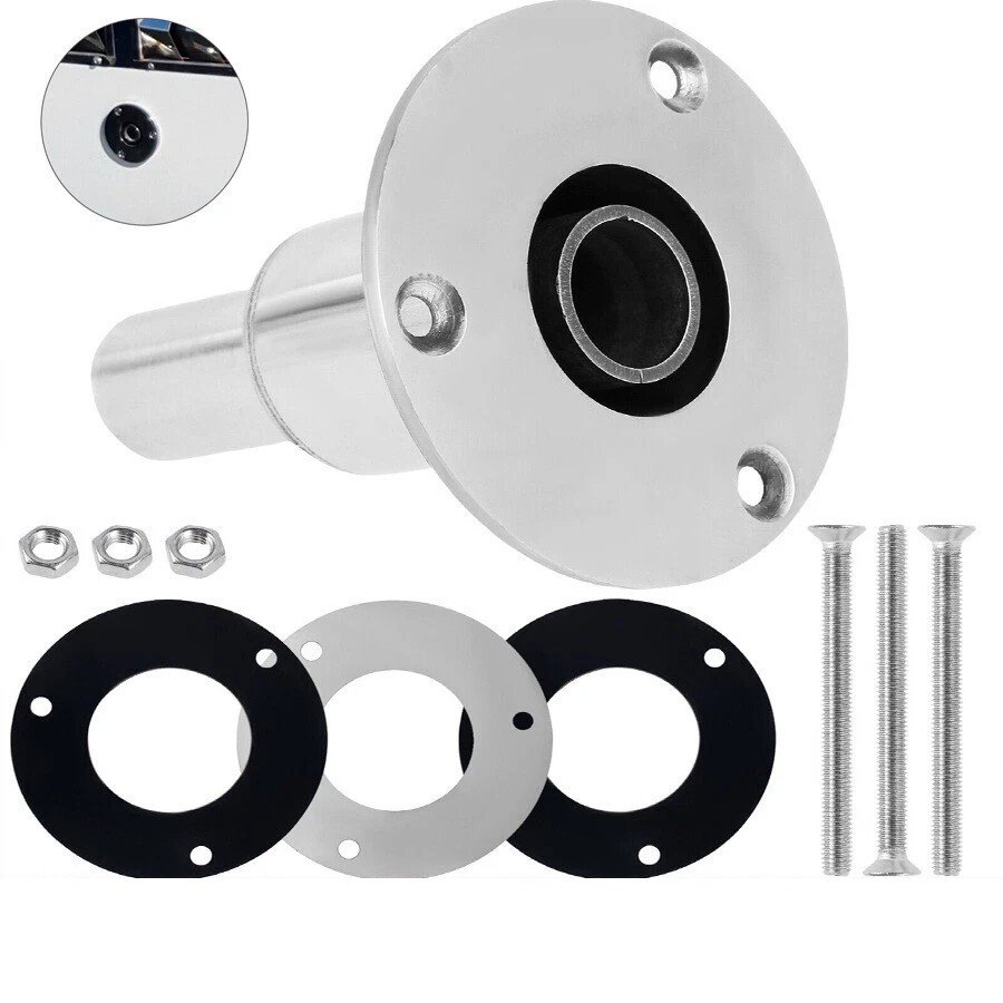 For Diesel Heaters 316 Stainless Steel Thru Hull Exhaust Fittings 24mm Pipe Tube