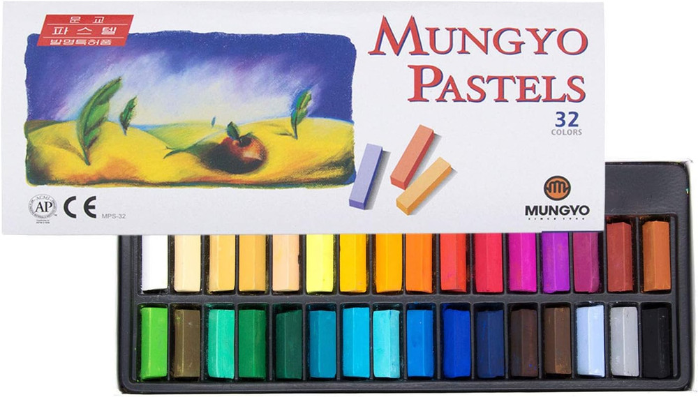 Non Toxic Square Chalk, Soft Pastel, 32 Colors