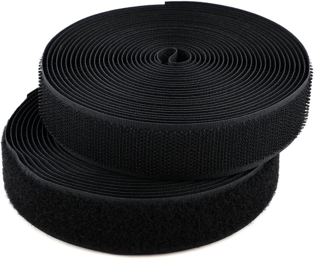Sew On Hook and Loop Strips 5/8 Inch Wide Non-Adhesive Back Hook and Loop Tape