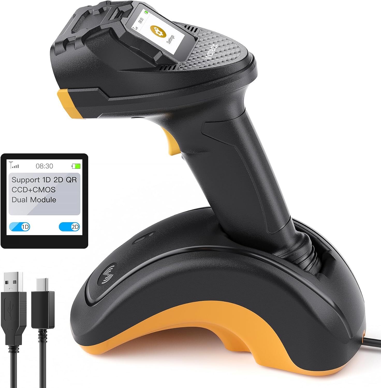 Inateck Bluetooth Barcode Scanner, 2D 1D Wireless Handheld Scanner QR Code