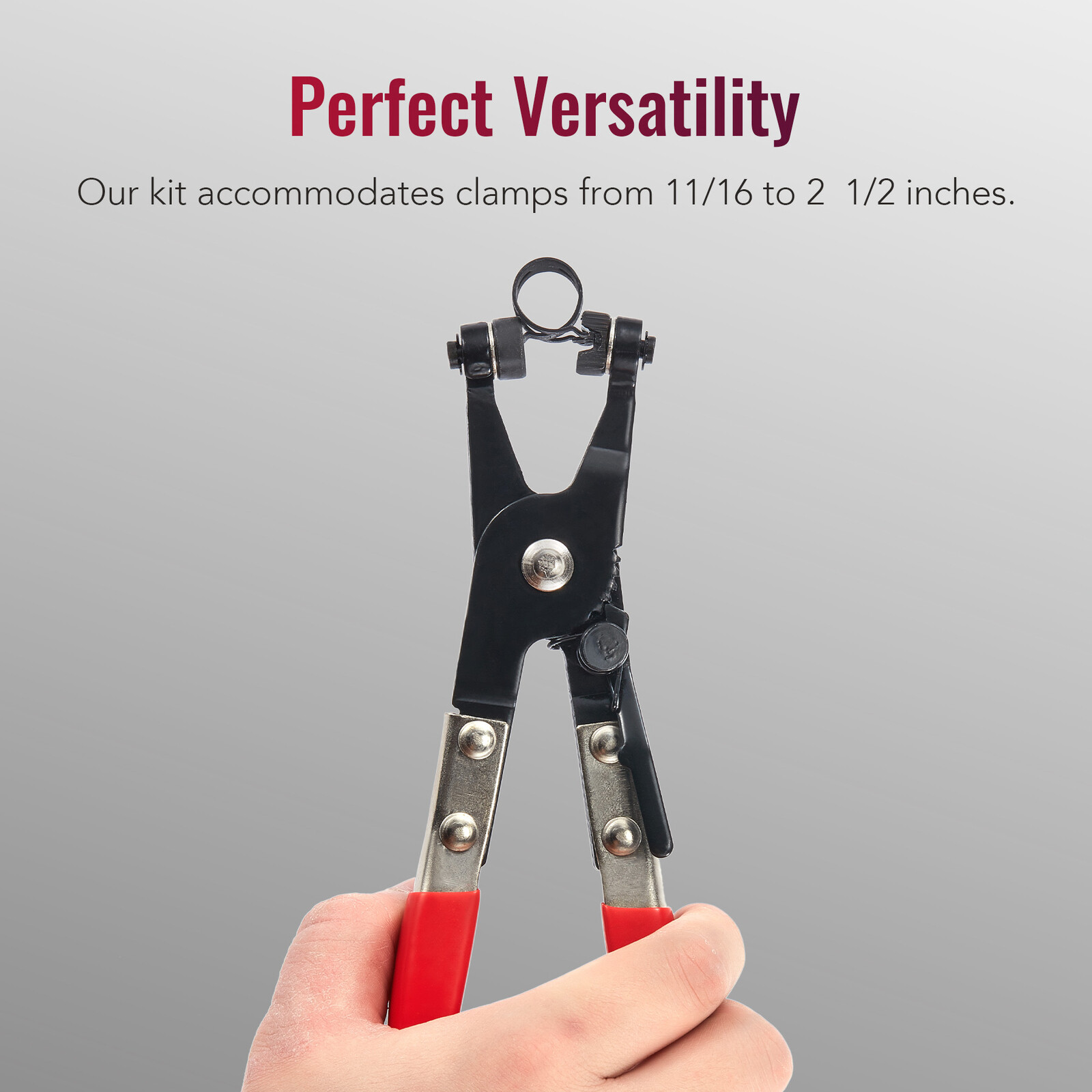 10Pc Hose Clamp Clip Remover Pliers Wire Long Reach Kit Fuel Oil Water Hose Tool