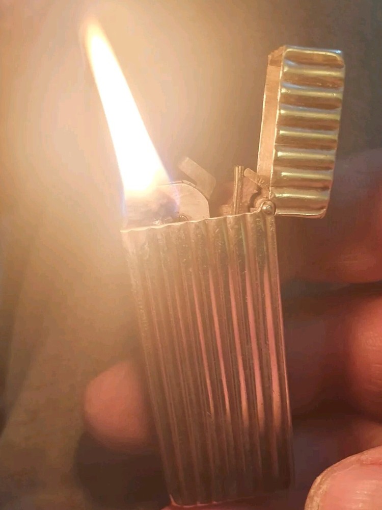 Dunhill Solid Sterling Silver Rollboy Petrol Lighter
