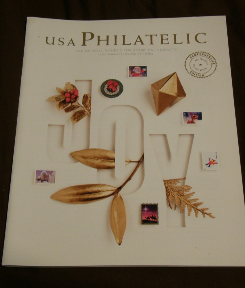 USA PHILATELIC Stamp Catalog 2014 Volume 19 Quarter 4 & Holiday - "Joy"