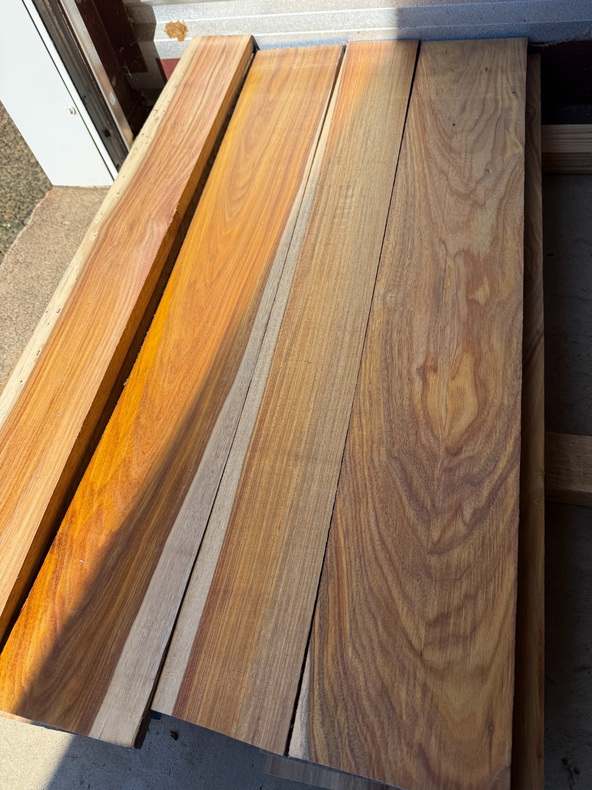 Canarywood Hardwood Lumber 2 BOARDS 36" long S2S Kiln Dried