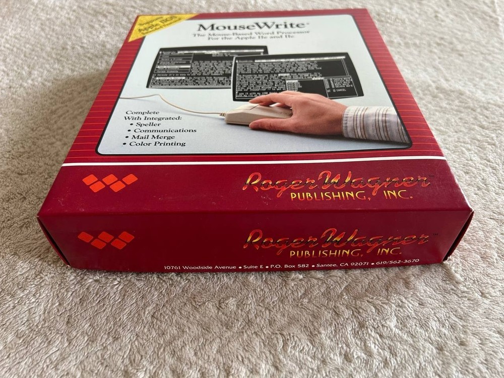 Macintosh MouseWrite Word Processor for Apple IIc IIGS IIe. Software 1985-86 #1