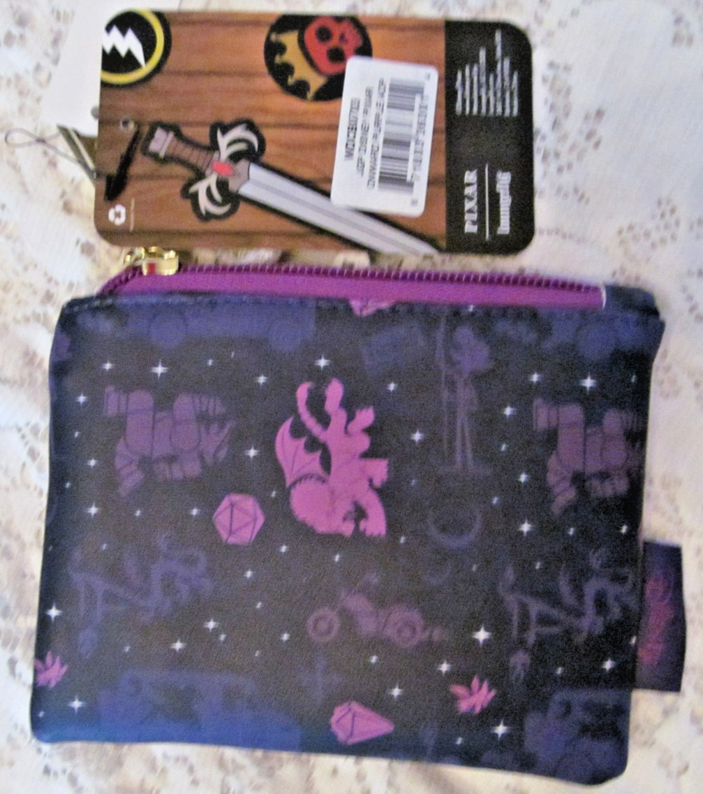 Loungefly Disney Pixar Onward AOP Zipper Coin Pouch Wallet NWT