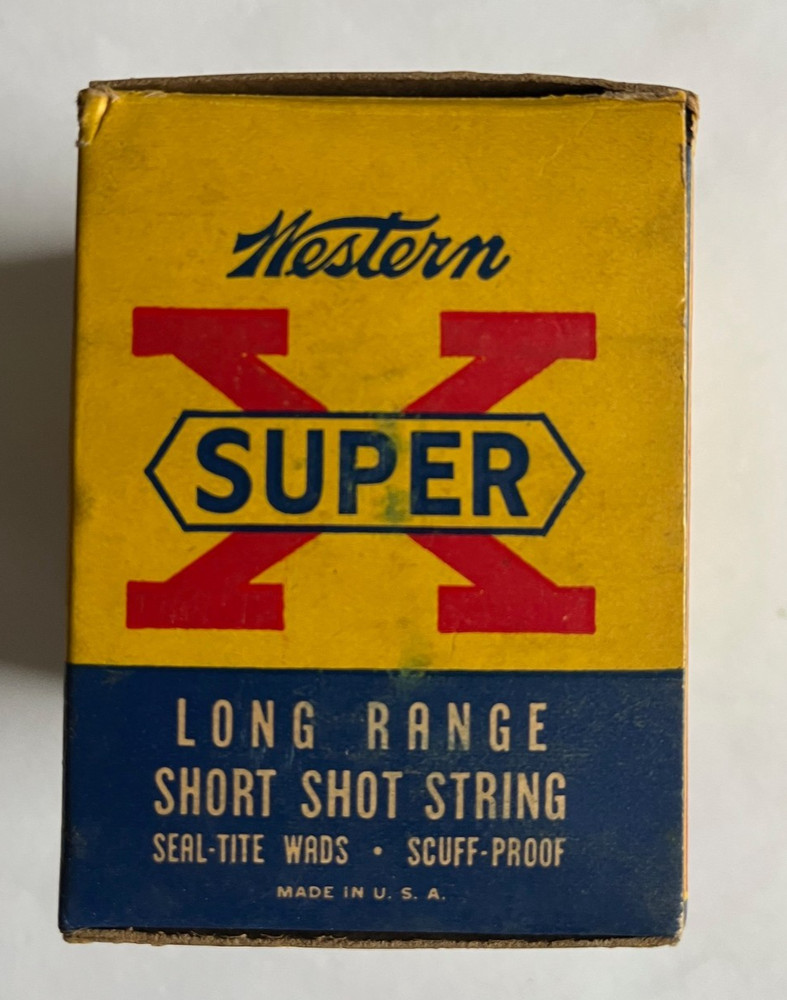 Vintage Empty Western Super X Shell Box 20 Gauge